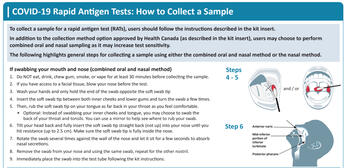 How to Swab More Accurately for Rapid Test (Oral &amp; Nasal Method) [Click to enlarge]